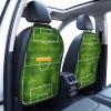 XBubupX Green Soccer Field Simple Car Seat Back Kick Protectors,2 Pack Kick Mats with Storage Pockets for Vehicles to Protect from Dirt Mud Scratches view 2