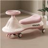 Ride on car Wiggle Car Music Light Anti-Rollover Swing Cars Swing Silent Flash Wheel Age 3 and Up Months(Pink) view 3