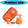 Ceramic Travel Tea Set with Funny Giraffe Design Portable Teapot and Teacups Great for Gift and Daily Use Cartoon Giraffe Teapot and Tea Cup view 2