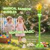 Automatic Sunflower Bubble Machine for Kids, 2-in-1 Handheld & Adjustable Stand Bubble Maker, 20000 Bubbles/Min, Auto Swing, LED Lights, Rechargeable Outdoor Toy for Backyard Party view 3