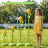 Automatic Sunflower Bubble Machine for Kids, 2-in-1 Handheld & Adjustable Stand Bubble Maker, 20000 Bubbles/Min, Auto Swing, LED Lights, Rechargeable Outdoor Toy for Backyard Party view 4