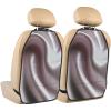 XBubupX Silk Satin Texture Elegant Shiny Fabric Car Seat Back Kick Protectors,2 Pack Kick Mats with Storage Pockets for Vehicles to Protect from Dirt Mud Scratches view 1