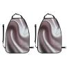 XBubupX Silk Satin Texture Elegant Shiny Fabric Car Seat Back Kick Protectors,2 Pack Kick Mats with Storage Pockets for Vehicles to Protect from Dirt Mud Scratches view 3