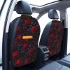 XBubupX Luxury Victorian Gothic Red Roses Pattern Car Seat Back Kick Protectors,2 Pack Kick Mats with Storage Pockets for Vehicles to Protect from Dirt Mud Scratches view 2