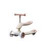 Ride on car Wiggle Scooter Foldable for Kids Kick Scooter Balance Scooters with Seat Cushion Adjustable Height Handlebar(Brown) view 1