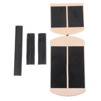 SHOWERORO Wooden Foot Stretch Board Ankle Balancing Board for Single-leg Balance Training Enhances Stability Calf Stretch for Dancers Home Gym Use Train Anytime Anywhere