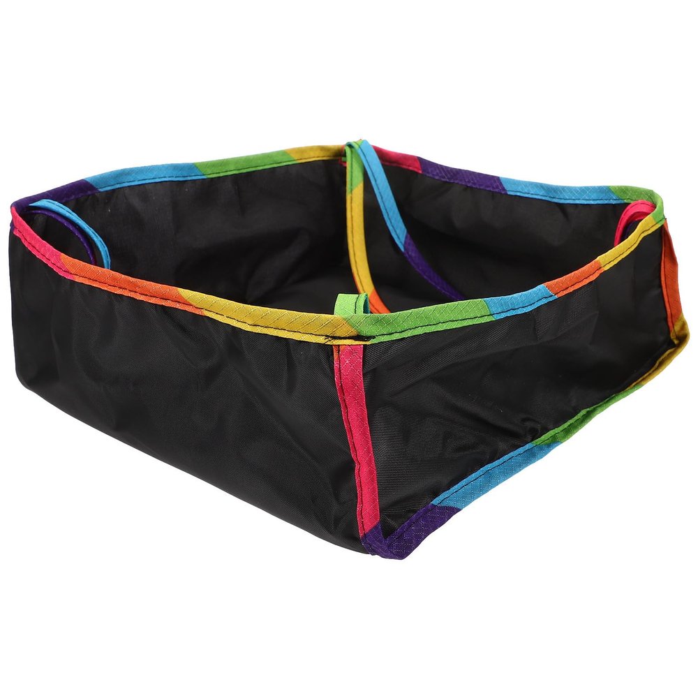 Mikikit Stroller Organizer Bag Made of Sturdy Oxford Cloth and Polyester Fiber Large Capacity Portable Storage Basket for Parents