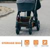 Mikikit Stroller Organizer Bag Made of Sturdy Oxford Cloth and Polyester Fiber Large Capacity Portable Storage Basket for Parents view 3