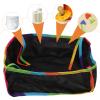 Mikikit Stroller Organizer Bag Made of Sturdy Oxford Cloth and Polyester Fiber Large Capacity Portable Storage Basket for Parents view 4