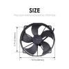 Radiator Cooling Fan UTV ATV for Kawasaki Mule SX 2020-2026,Replace VA75-A101-90A 2413007 Electric Cooling Fan Assembly 12V High Airflow view 2