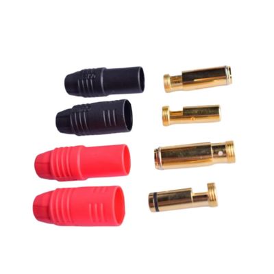 1/2/3 Sets Universal Fit Amass 150A Plated AS150 Connector 7mm Anti Spark Plug Compatible with RC Charger Motor ESC Planes Cars Boats Aftermarket Replacement(1 Set AS150)