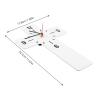 OUNONA Cross Wall Clock: White Acrylic Hanging Clock for Christian Home Decor - 12 X 7 Inch Non-Ticking Quiet Timepiece for Nursery Bedroom Prayer Room view 2
