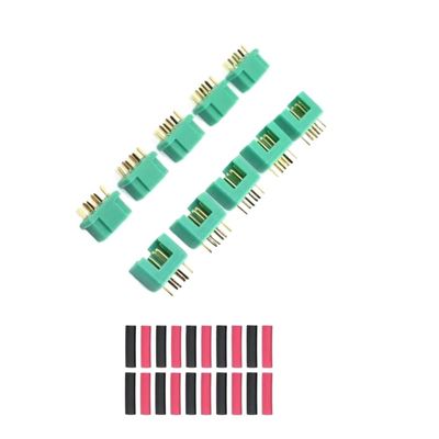 5/10Pairs Universal Fit MPX M6 Multiplex Socket Male Female Bullet Connector Plug Compatible with RC Lipo ESC Motors Aftermarket Replacement(5 Pairs)