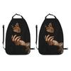 Woman's Hand with A Butterfly Flying Car Seat Back Kick Protectors,2 Pack Kick Mats with Storage Pockets for Vehicles to Protect from Dirt Mud Scratches view 3