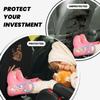 Woman's Hand with A Butterfly Flying Car Seat Back Kick Protectors,2 Pack Kick Mats with Storage Pockets for Vehicles to Protect from Dirt Mud Scratches view 4