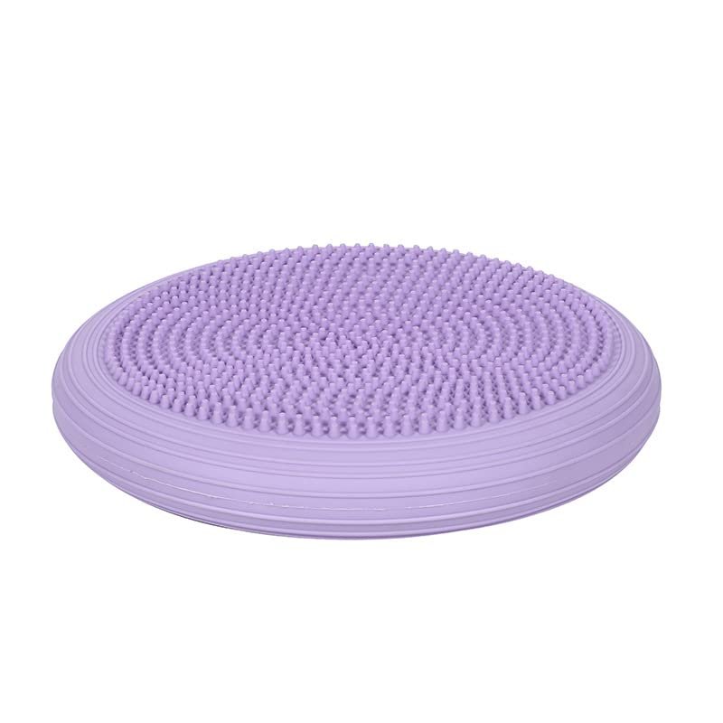 CHEOTIME Inflated Wobble Cushion, Flexible Seating for Classroom Elementary, Wiggle Seat for Sensory, 13in Diameter Yoga Balance Disc Cushion Core Balance Disc (Purple)