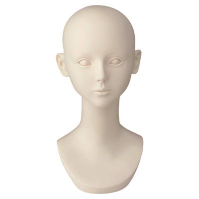 KiBcsLic Mannequin Head Bust Lightweight Mannequin Head with Shoulders Life-Size Face Model for Cosplayers