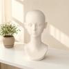 KiBcsLic Mannequin Head Bust Lightweight Mannequin Head with Shoulders Life-Size Face Model for Cosplayers view 4