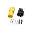 QBSLFVDY 1 Set 2 Pin Sensor Sealed Connector Male Female Replacement for 1-967644-1 1-967570-3(Dark Grey)(Lavender) view 3