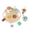 Fabater Wooden Tea Party Set, Cherry Wood Safe Material Enhances Social Skills Wooden Teapot Tea Cup Set, for Little Girls with 19 Piece Accessories for view 3