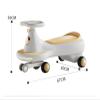 Ride on car Wiggle Car Boys and Girls Swing Cars Silent Flashing Wheels Anti-Rollover Ride On Toy for Indoor Outdoor(Yellow) view 2