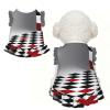Checkerboard Small Pet Apparel for Small Dogs-Cute Summer Outfit for Puppy, Soft Breathable Pet Clothes for Cat view 1