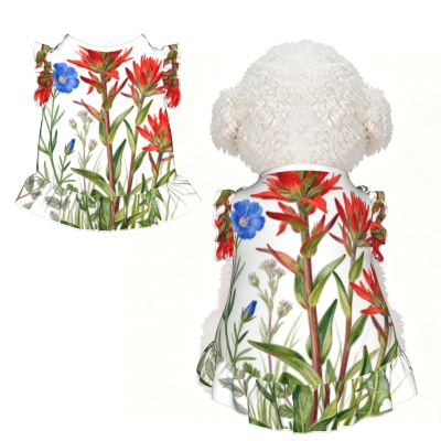 Wildflower World Small Pet Apparel for Small Dogs-Cute Summer Outfit for Puppy, Soft Breathable Pet Clothes for Cat