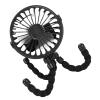 Thonlai Tripod Clip On Stroller Fan Compact USB Charging Silent Operation for Outdoor Activities Travel ABS 1 Unit (Black) view 1