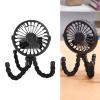 Thonlai Tripod Clip On Stroller Fan Compact USB Charging Silent Operation for Outdoor Activities Travel ABS 1 Unit (Black) view 2