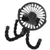 Thonlai Tripod Clip On Stroller Fan Compact USB Charging Silent Operation for Outdoor Activities Travel ABS 1 Unit (Black) view 3
