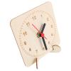 Garneck Paintable Beige Wooden Clock Face 4.3 Inch Round Blank Clock Dial with Easy Assembly and Compatible Design for Teaching Aids and Homemade Projects view 1