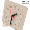 Garneck Paintable Beige Wooden Clock Face 4.3 Inch Round Blank Clock Dial with Easy Assembly and Compatible Design for Teaching Aids and Homemade Projects view 3