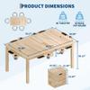 Garvee Board Game Table with Removable Top, Solid Wood Poker Table view 2