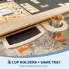 Garvee Board Game Table with Removable Top, Solid Wood Poker Table view 3