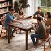 Garvee Board Game Table with Removable Top, Solid Wood Poker Table view 1