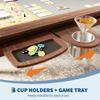 Garvee Board Game Table with Removable Top, Solid Wood Poker Table view 3