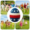 Crochet Hacky Ball 250th Patriotic American Flag Colorful view 4