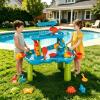 eaacaa 3-Tier Water Table for Toddlers Ages 3-8, Kids Water & Sand Play Table with Accessories, Outdoor Sensory Activity Toy for Backyard, Beach & Garden, Gift for Boys & Girls view 2