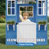 MOVECOM Wooden Kids Playhouse Outdoor, Cedar Play House for Kids Ages 4-8,with Dutch Door, Play Kitchen, Flowerpot Holder, Easy to Assemble-Blue view 3