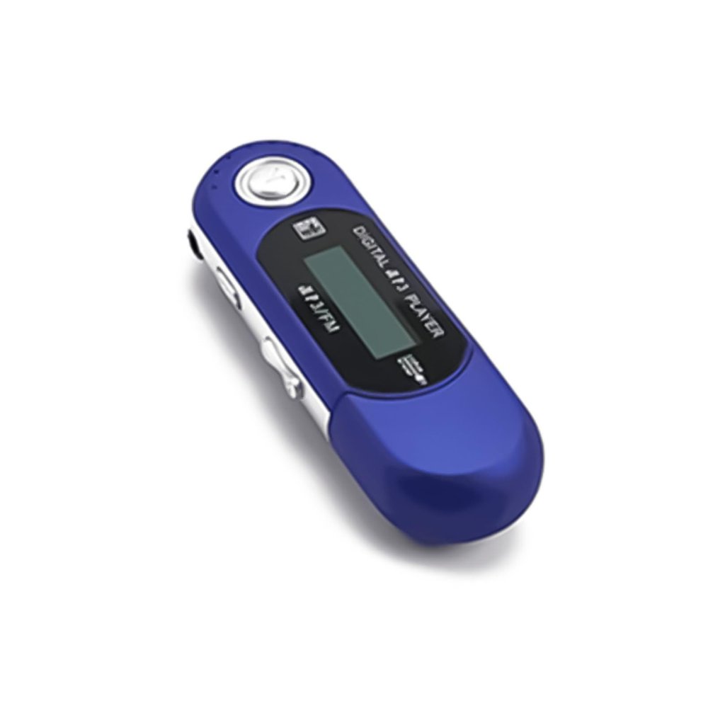 BOGHTY MP3 Player with Built in 4G/8G Memory Long Standby Time and Display Screen Music Player Travel Friendly Design, Blue 4G
