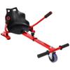 Hoverboard Go-Kart Seat Attachment, Adjustable Off-Road Frame for 6.5" 8" 10" Hoverboards, Red view 1