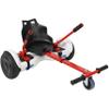 Hoverboard Go-Kart Seat Attachment, Adjustable Off-Road Frame for 6.5" 8" 10" Hoverboards, Red view 2