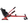 Hoverboard Go-Kart Seat Attachment, Adjustable Off-Road Frame for 6.5" 8" 10" Hoverboards, Red view 3