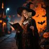 Halloween Animated Magic Witch Broom, Floating Movable Broom with Creepy Spooky Sounds, Fun Haunted House Prop Decor, Eye-Catching Witch Accessory for Halloween Themed Party Decorations (Coffee) view 3