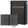 Coin Collection Album, Black 420 Grid Large Capacity, A4 Size Holder, 11.7 x 8.3 x 1.6 in, Individual 1.2 x 1.2 in Slots, Clear Pages for Commemorative Coins, Stickers and Badges view 2