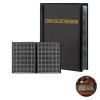 Coin Collection Album, Black 420 Grid Large Capacity, A4 Size Holder, 11.7 x 8.3 x 1.6 in, Individual 1.2 x 1.2 in Slots, Clear Pages for Commemorative Coins, Stickers and Badges view 4