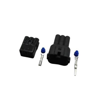 QBSLFVDY 1-20Kit Sets 6 Pin HM 090 Male Female Motorcycle Connector Electrical Fit 6189-6171 6180-6181(Male And Set,COFFEE_6P)