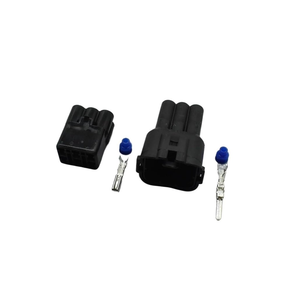 QBSLFVDY 1-20Kit Sets 6 Pin HM 090 Male Female Motorcycle Connector Electrical Fit 6189-6171 6180-6181(Male And Set,COFFEE_6P)