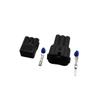 QBSLFVDY 1-20Kit Sets 6 Pin HM 090 Male Female Motorcycle Connector Electrical Fit 6189-6171 6180-6181(Male And Set,COFFEE_6P) view 1
