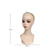Xgdsnly Mannequin Head with Shoulders Realistic Female Mannequin Head Beige for Photography Studios view 3